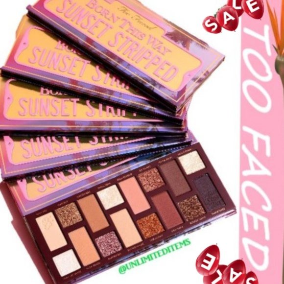 Too Faced Born This Way Sunset Stripped Eye Shadow Palette BNWT🆕📦⌚🏃💨⚡🚚 - Picture 1 of 16
